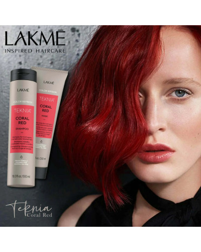 Lakme, Teknia Кораллово-красная маска 250 мл, 8429421442428