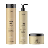 Lakme,  Tkn Retail Pack Deep Care: Shampoo 300 ml + Conditioner 300 ml + Treatment 250 ml