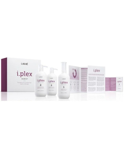 Lakme, I.Plex Salon Kit: Premium Bond 500ml, Keratech I.Power 500ml, Dispenser, Pump, Application Guide, Hair Perfection 3x10ml, 8429421490016