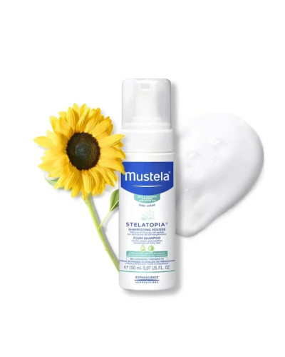 Mustela, Stelatopia шампунь-пенка 150 мл, 3504105030544